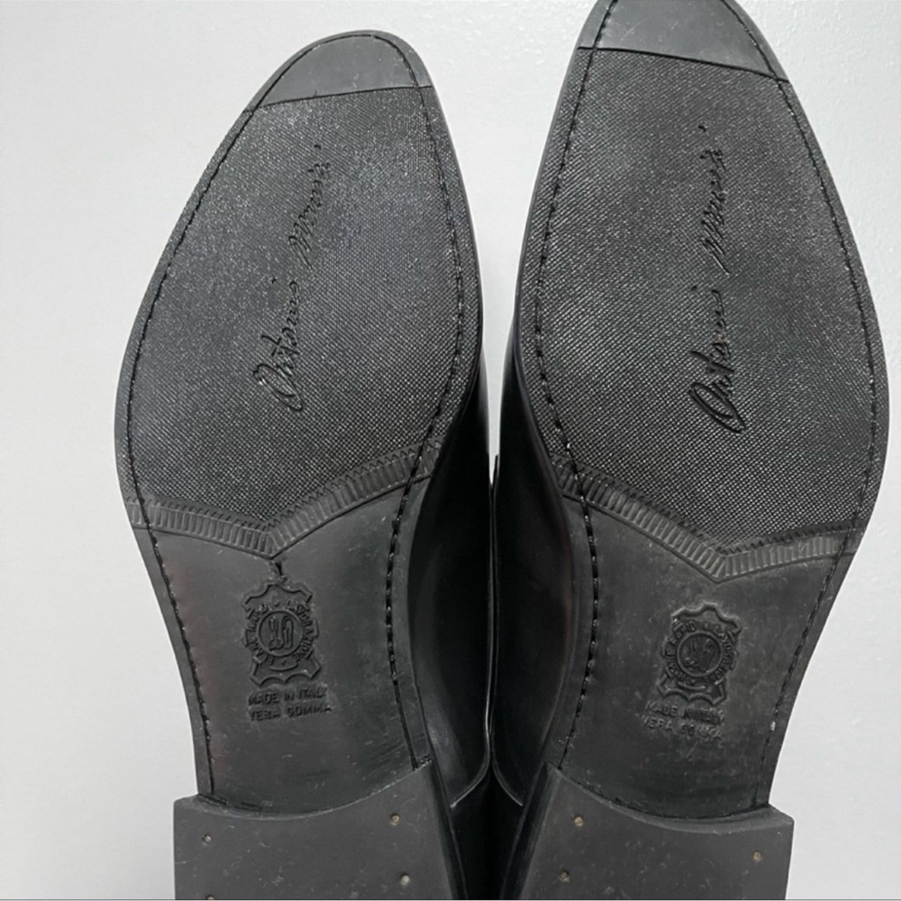 Antonio Maurizi Men's Black Leather Shoes Sz 44